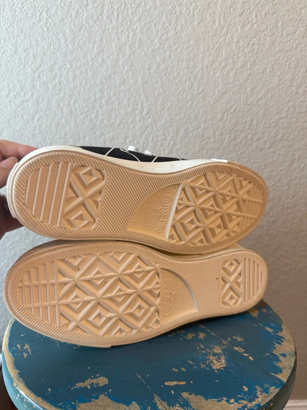 New Converse PLAY COMME des GARCONS high top Chucks.  Rare heart pattern. - Picture 5 of 9